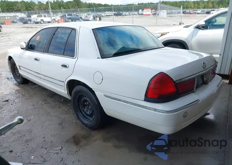 1999 Mercury Grand Marquis Gs z USA, uszkodzony, nr VIN 2MEFM74W7XX734151